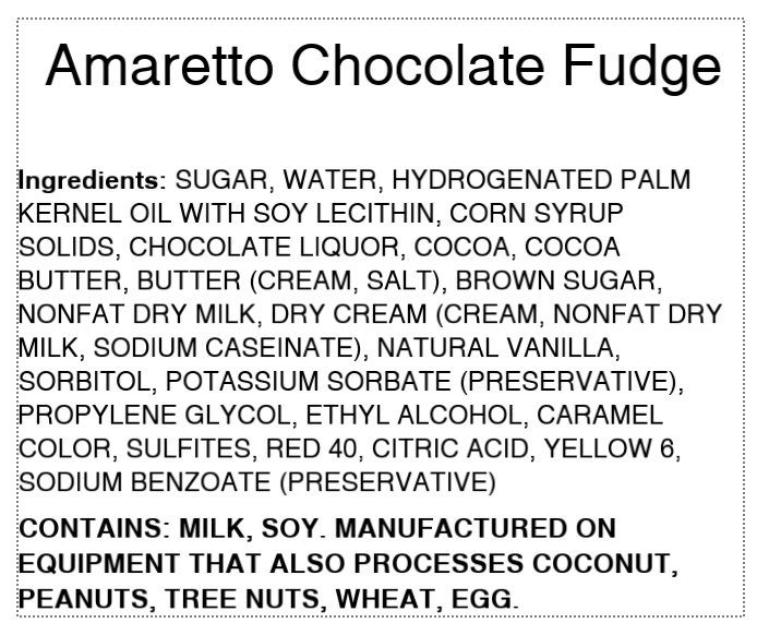 Amaretto Chocolate Swirl Fudge