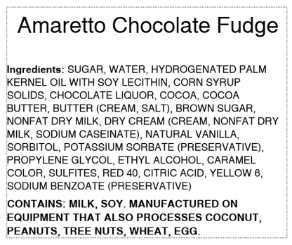 Amaretto Chocolate Swirl Fudge