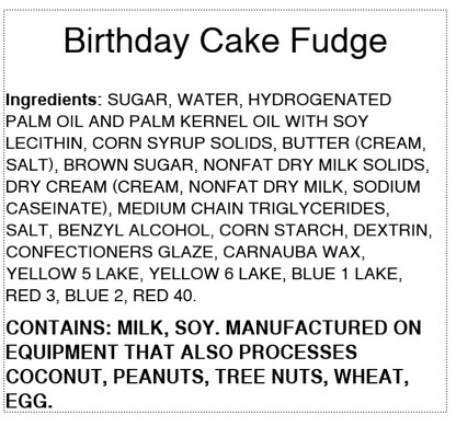 Birthday Cake Fudge