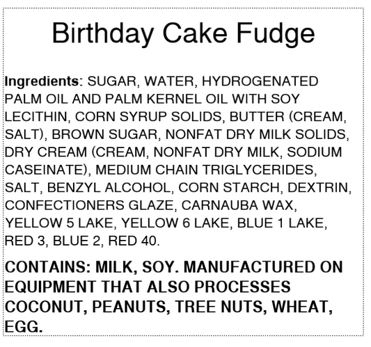 Birthday Cake Fudge