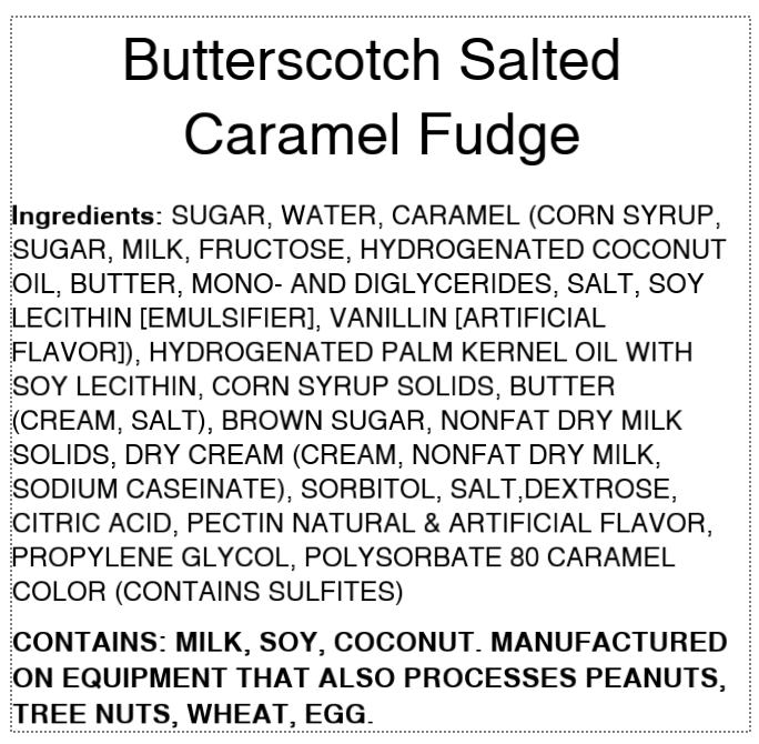 Butterscotch Salted Caramel Fudge