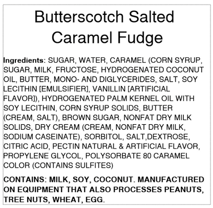 Butterscotch Salted Caramel Fudge