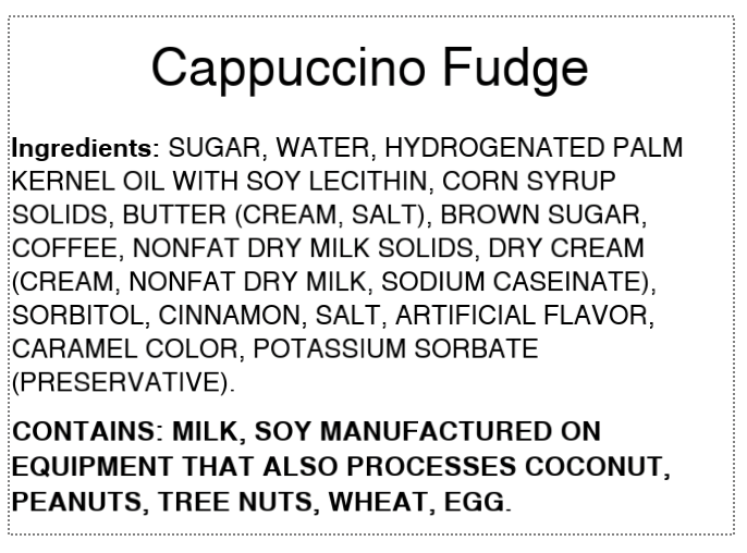 Cappuccino Fudge