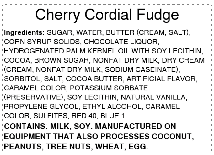 Cherry Cordial Fudge