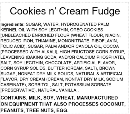 Cookies n' Cream Fudge