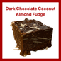 Dark Chocolate Coconut Almond Fudge