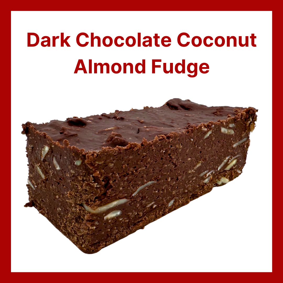Dark Chocolate Coconut Almond Fudge
