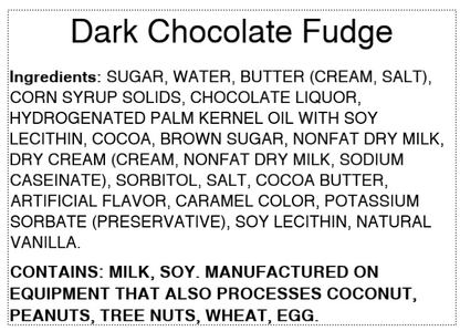 Dark Chocolate Fudge