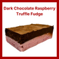 Dark Chocolate Raspberry Truffle Fudge