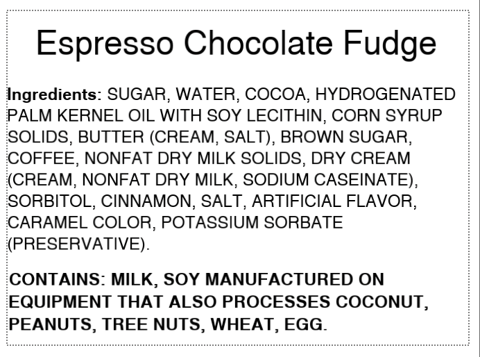 Espresso Chocolate Fudge
