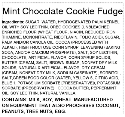 Mint Chocolate Cookie Fudge