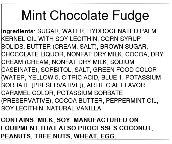 Mint Chocolate Fudge