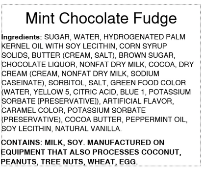 Mint Chocolate Fudge