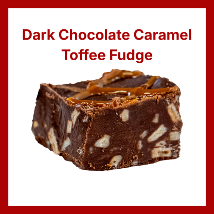 Dark Chocolate Caramel Toffee Fudge