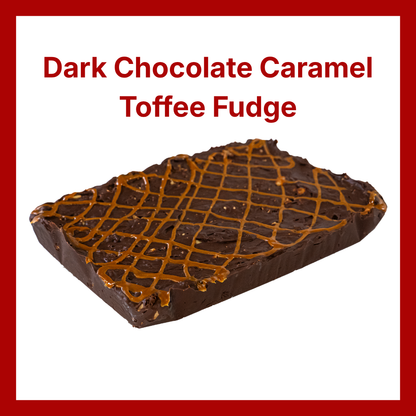 Dark Chocolate Caramel Toffee Fudge