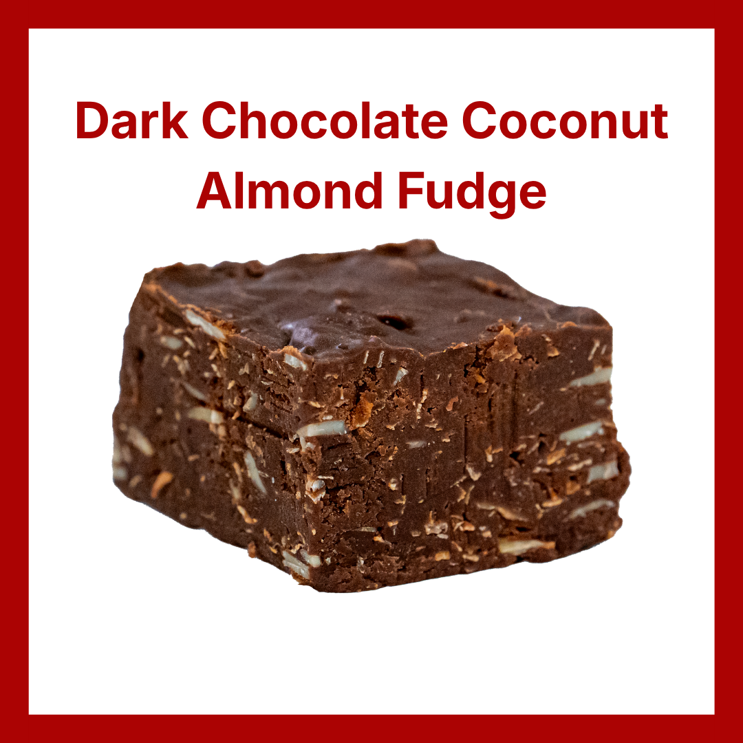 Dark Chocolate Coconut Almond Fudge