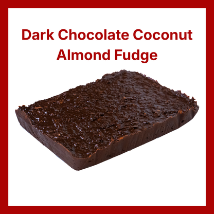Dark Chocolate Coconut Almond Fudge