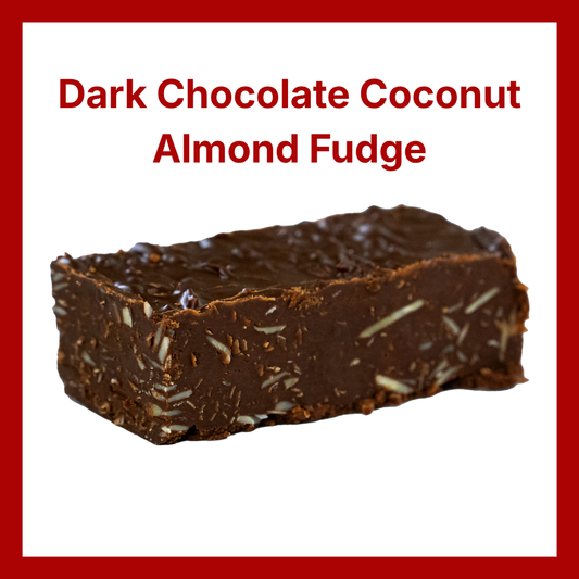 Dark Chocolate Coconut Almond Fudge