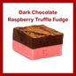 Dark Chocolate Raspberry Truffle Fudge