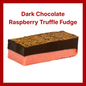 Dark Chocolate Raspberry Truffle Fudge