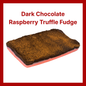 Dark Chocolate Raspberry Truffle Fudge