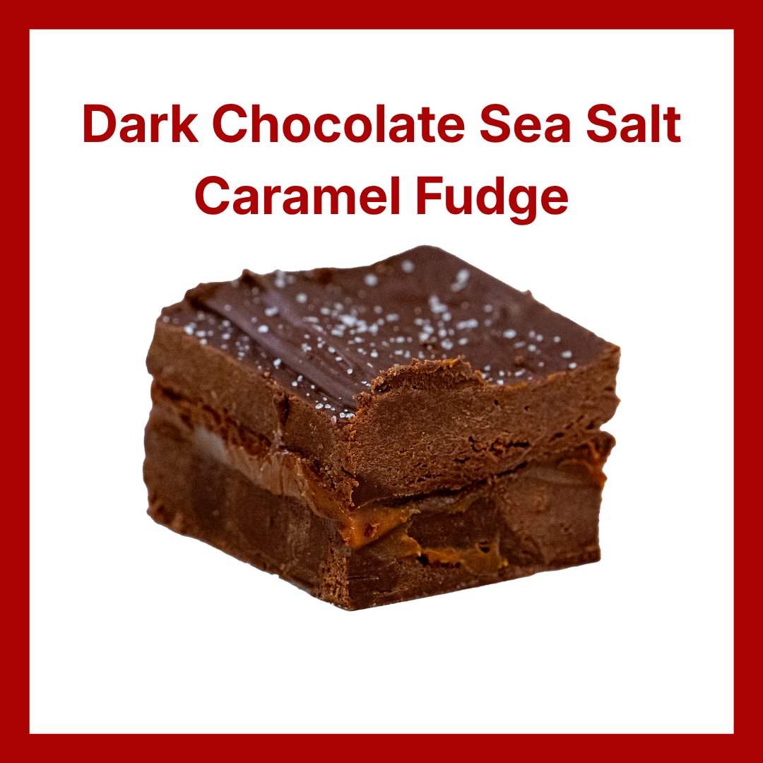 Dark Chocolate Sea Salt Caramel Fudge