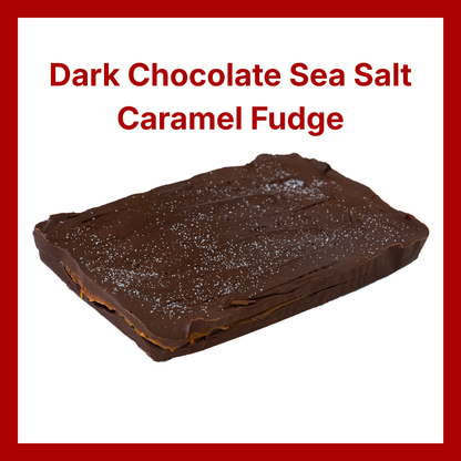 Dark Chocolate Sea Salt Caramel Fudge