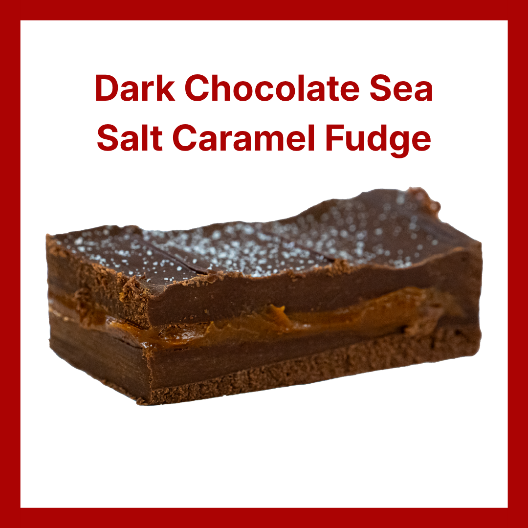 Dark Chocolate Sea Salt Caramel Fudge
