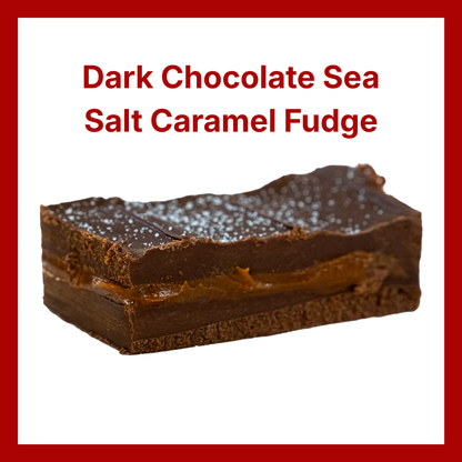 Dark Chocolate Sea Salt Caramel Fudge