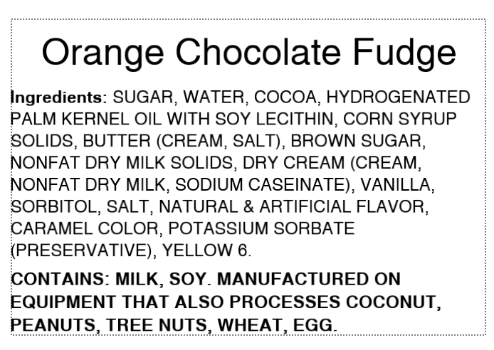 Orange Chocolate Fudge