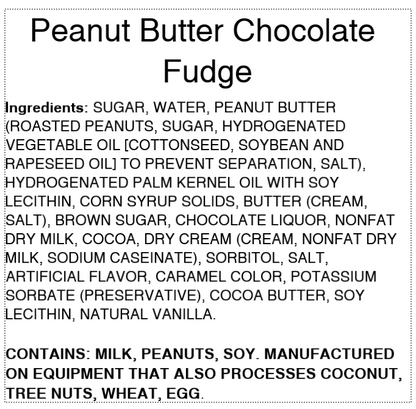 Peanut Butter Chocolate Fudge
