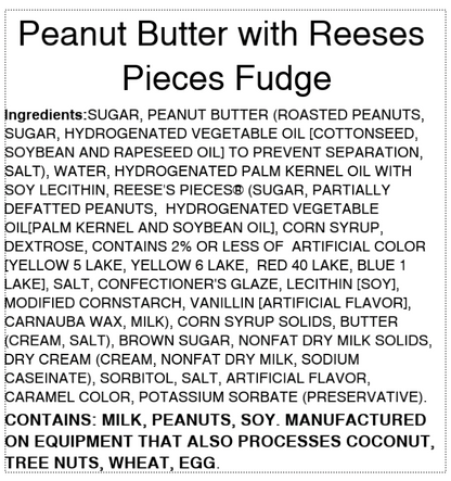 Peanut Butter with Reeses Pieces