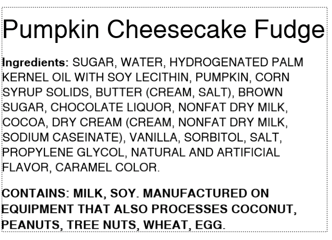 Pumpkin Cheesecake Fudge