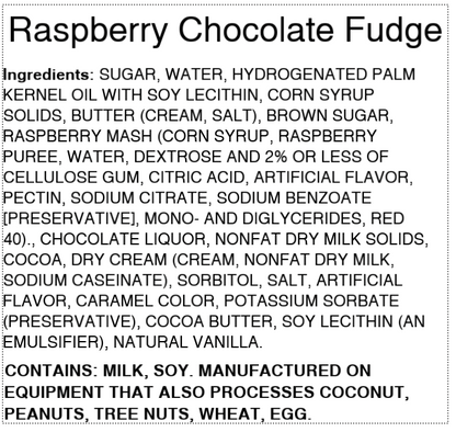 Raspberry Chocolate Swirl Fudge