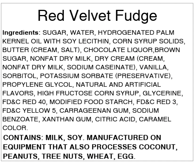 Red Velvet Fudge