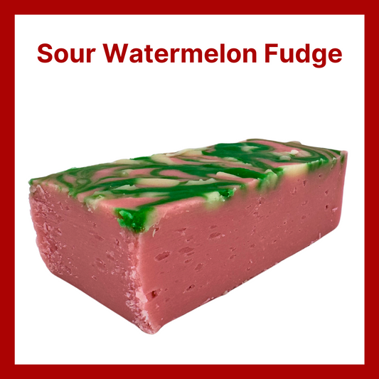 Sour Watermelon Fudge