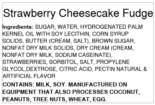 Strawberry Cheesecake Fudge